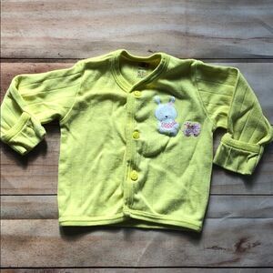 🍭6/$30 Easter bunny cotton cardigan - nb